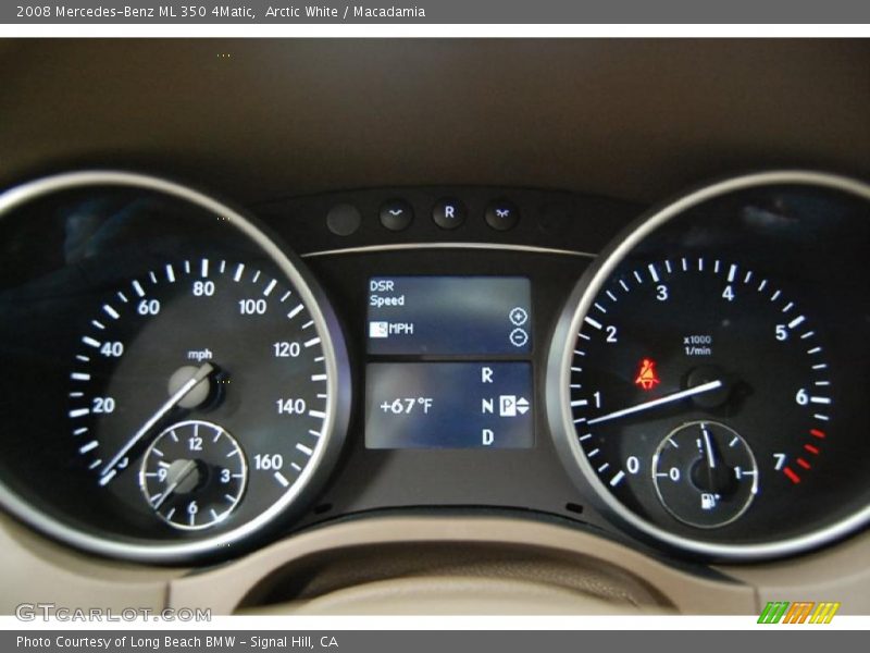 Arctic White / Macadamia 2008 Mercedes-Benz ML 350 4Matic