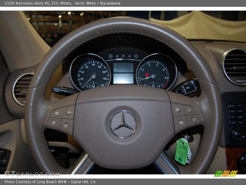 Arctic White / Macadamia 2008 Mercedes-Benz ML 350 4Matic