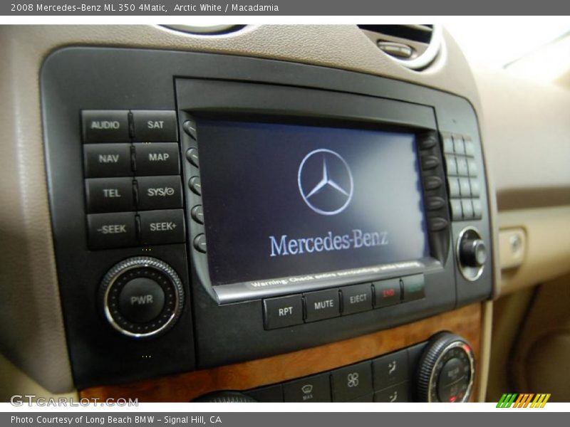 Arctic White / Macadamia 2008 Mercedes-Benz ML 350 4Matic
