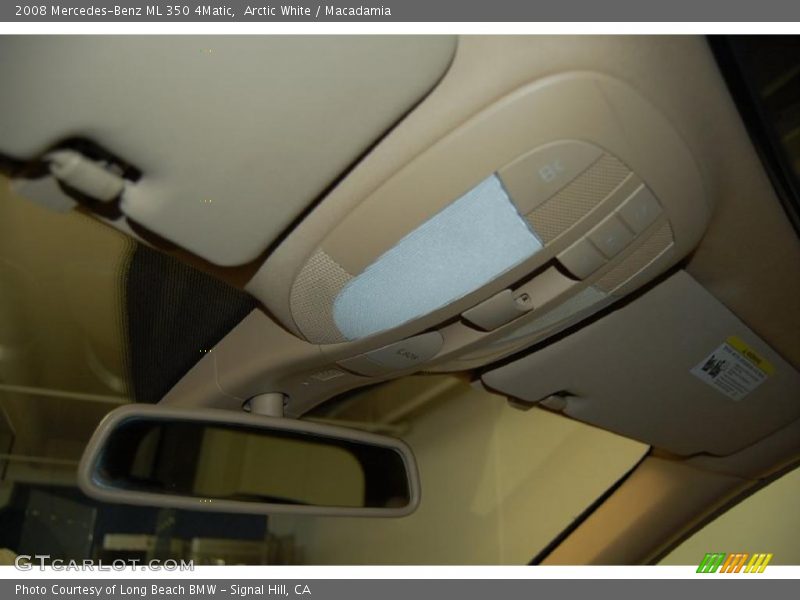 Arctic White / Macadamia 2008 Mercedes-Benz ML 350 4Matic
