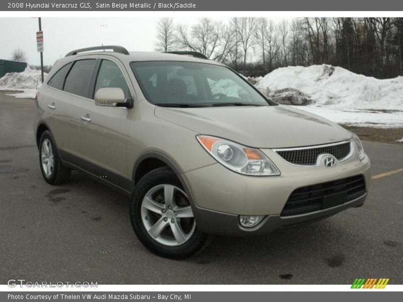 Satin Beige Metallic / Black/Saddle 2008 Hyundai Veracruz GLS