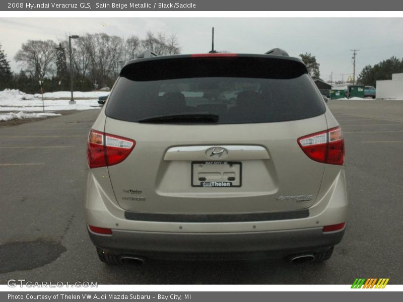 Satin Beige Metallic / Black/Saddle 2008 Hyundai Veracruz GLS