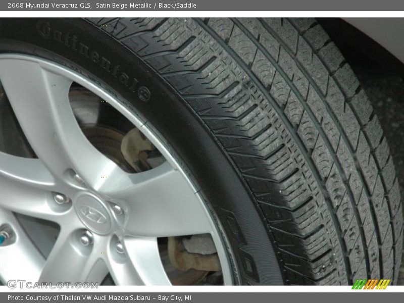 Satin Beige Metallic / Black/Saddle 2008 Hyundai Veracruz GLS