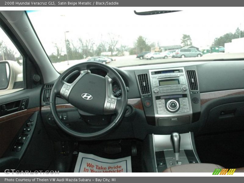 Satin Beige Metallic / Black/Saddle 2008 Hyundai Veracruz GLS