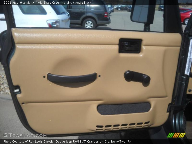 Shale Green Metallic / Agate Black 2002 Jeep Wrangler X 4x4