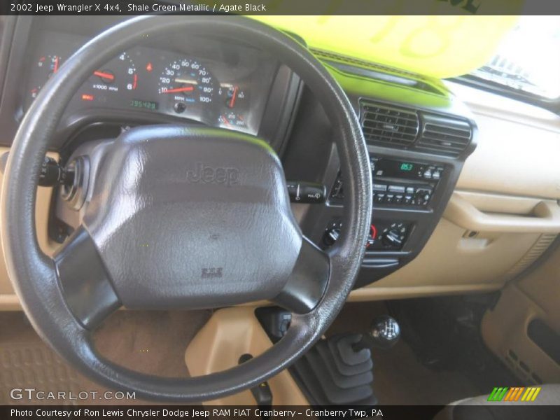 Shale Green Metallic / Agate Black 2002 Jeep Wrangler X 4x4