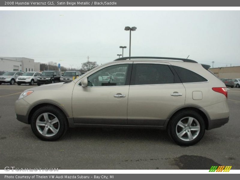 Satin Beige Metallic / Black/Saddle 2008 Hyundai Veracruz GLS