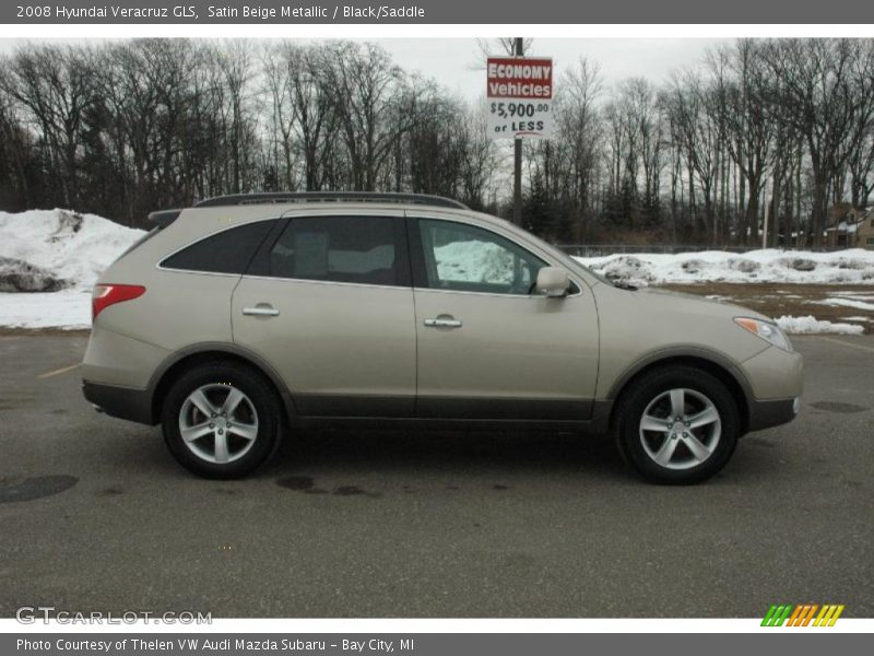 Satin Beige Metallic / Black/Saddle 2008 Hyundai Veracruz GLS
