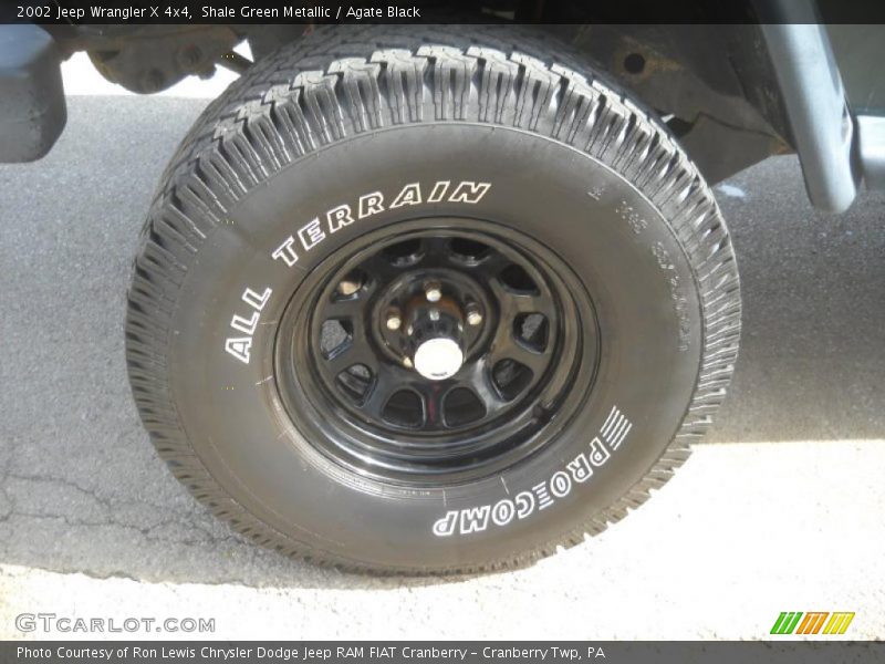 Shale Green Metallic / Agate Black 2002 Jeep Wrangler X 4x4
