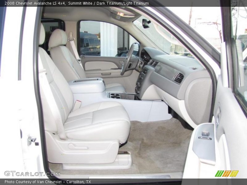Summit White / Dark Titanium/Light Titanium 2008 Chevrolet Avalanche LS 4x4