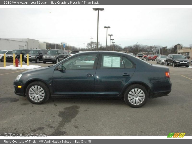 Blue Graphite Metallic / Titan Black 2010 Volkswagen Jetta S Sedan