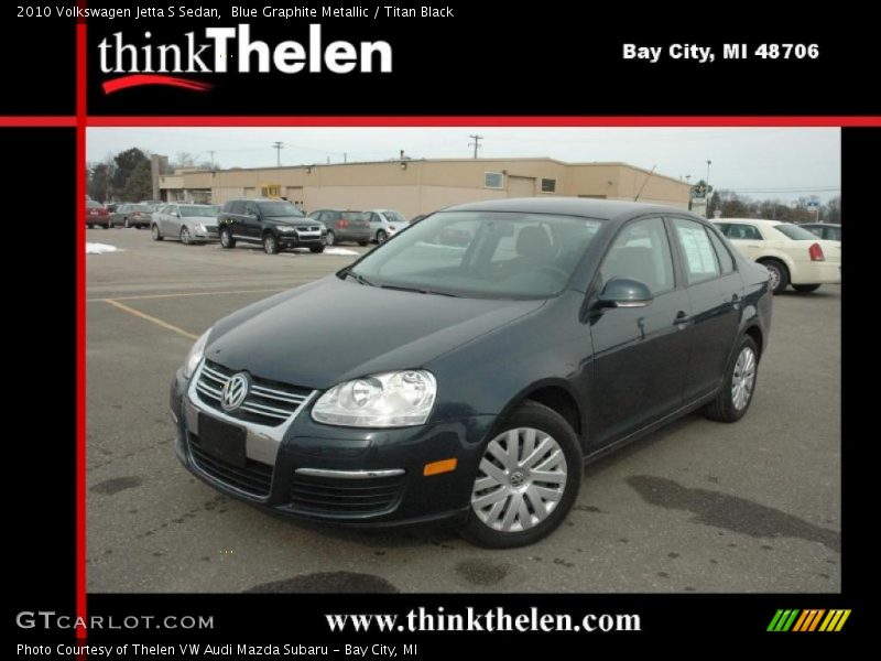 Blue Graphite Metallic / Titan Black 2010 Volkswagen Jetta S Sedan