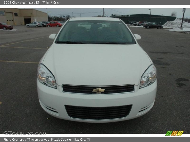 White / Gray 2008 Chevrolet Impala LT