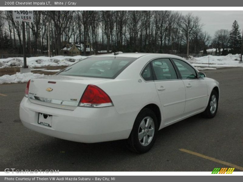 White / Gray 2008 Chevrolet Impala LT