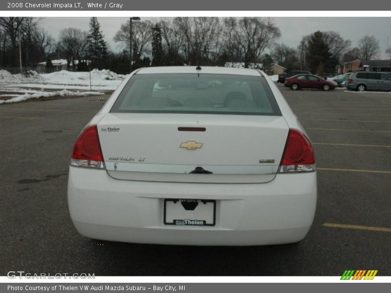 White / Gray 2008 Chevrolet Impala LT