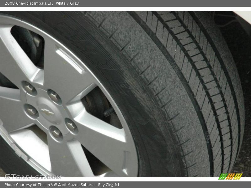 White / Gray 2008 Chevrolet Impala LT