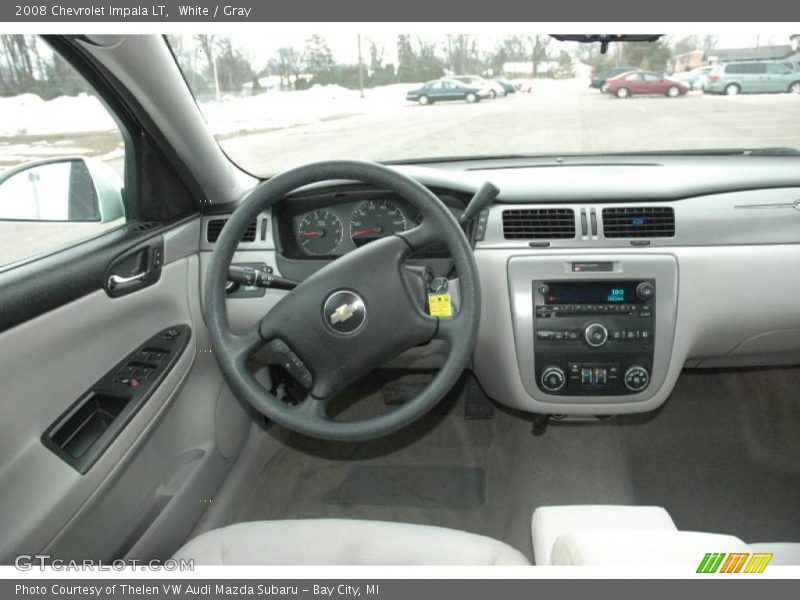 White / Gray 2008 Chevrolet Impala LT