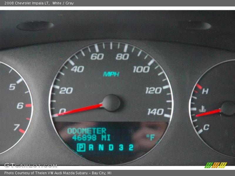 White / Gray 2008 Chevrolet Impala LT
