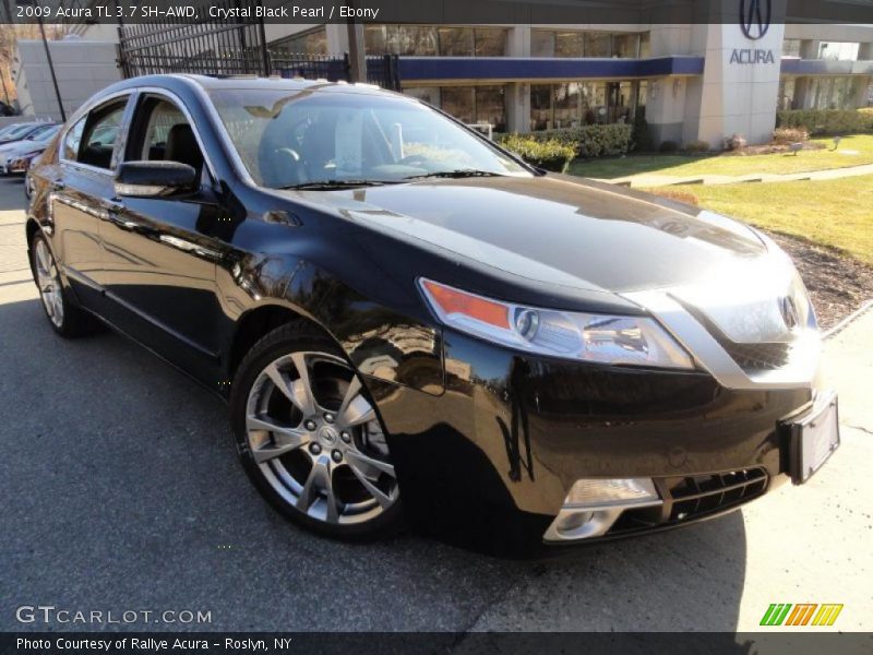 Crystal Black Pearl / Ebony 2009 Acura TL 3.7 SH-AWD