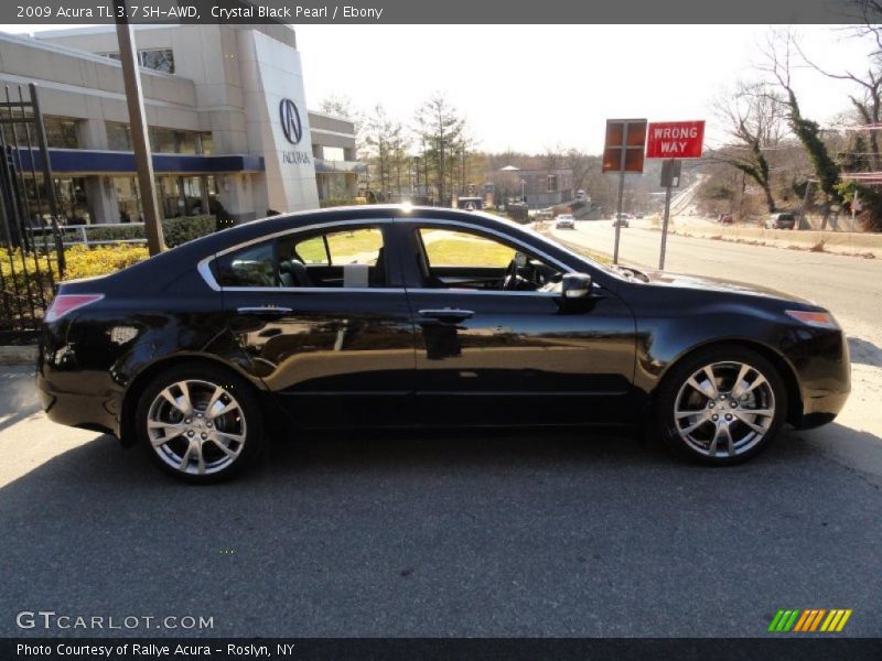 Crystal Black Pearl / Ebony 2009 Acura TL 3.7 SH-AWD