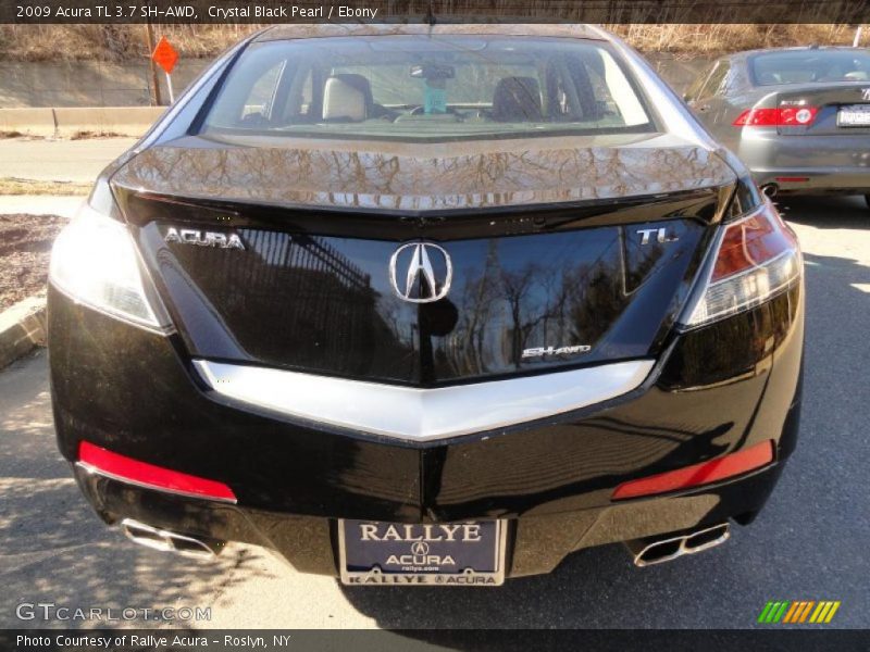 Crystal Black Pearl / Ebony 2009 Acura TL 3.7 SH-AWD