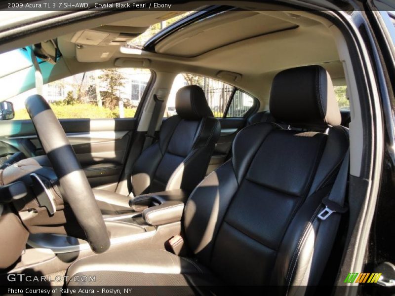Crystal Black Pearl / Ebony 2009 Acura TL 3.7 SH-AWD