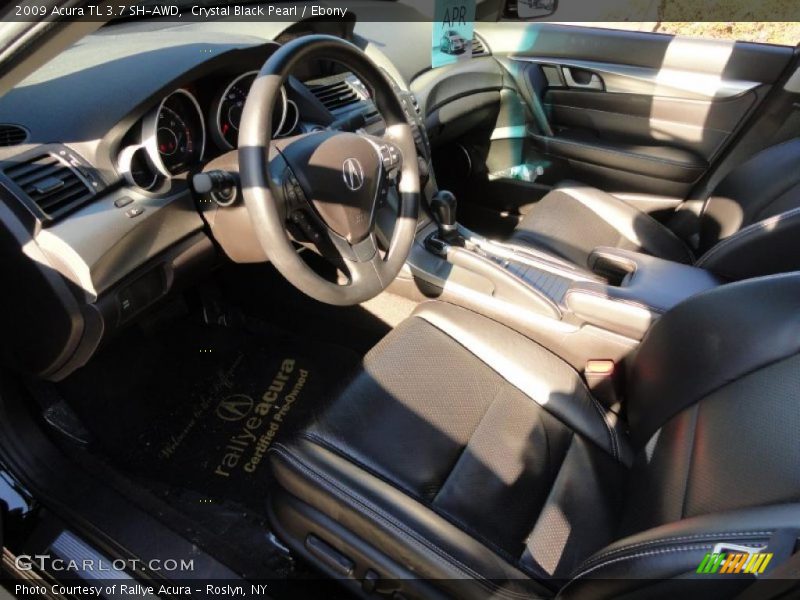 Crystal Black Pearl / Ebony 2009 Acura TL 3.7 SH-AWD