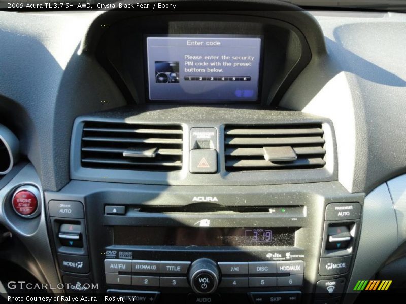 Controls of 2009 TL 3.7 SH-AWD