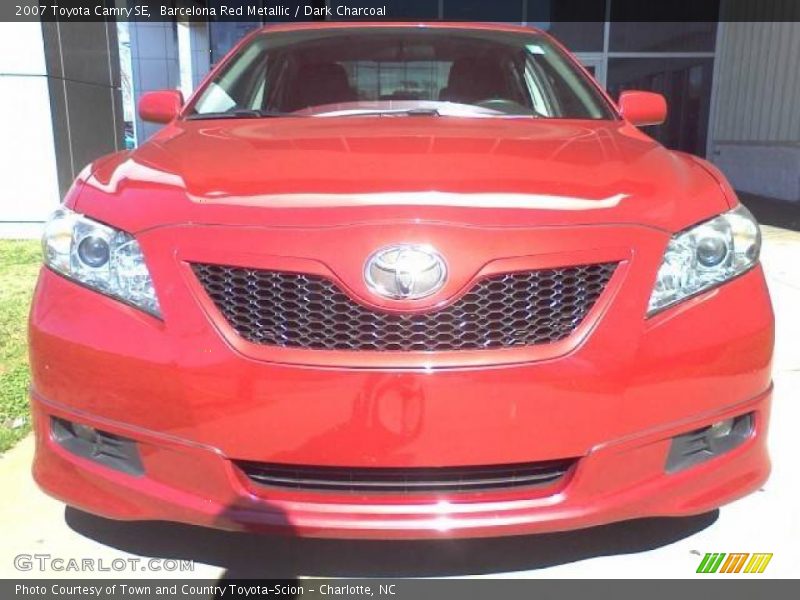 Barcelona Red Metallic / Dark Charcoal 2007 Toyota Camry SE
