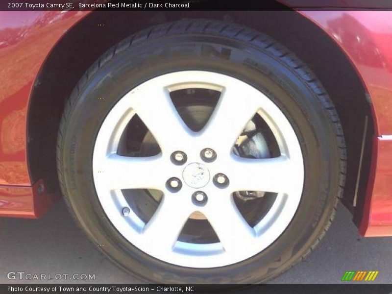 Barcelona Red Metallic / Dark Charcoal 2007 Toyota Camry SE