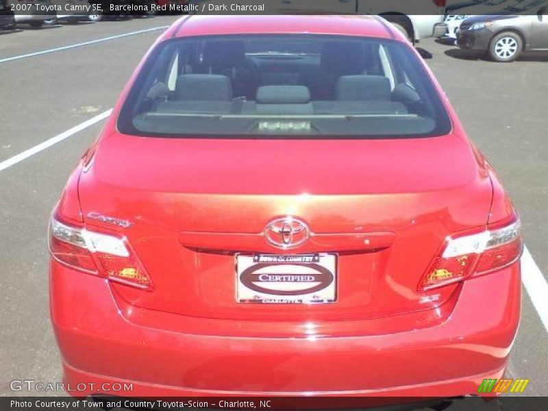 Barcelona Red Metallic / Dark Charcoal 2007 Toyota Camry SE