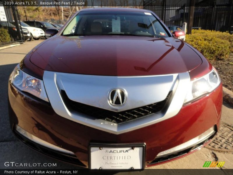 Basque Red Pearl / Taupe 2010 Acura TL 3.5