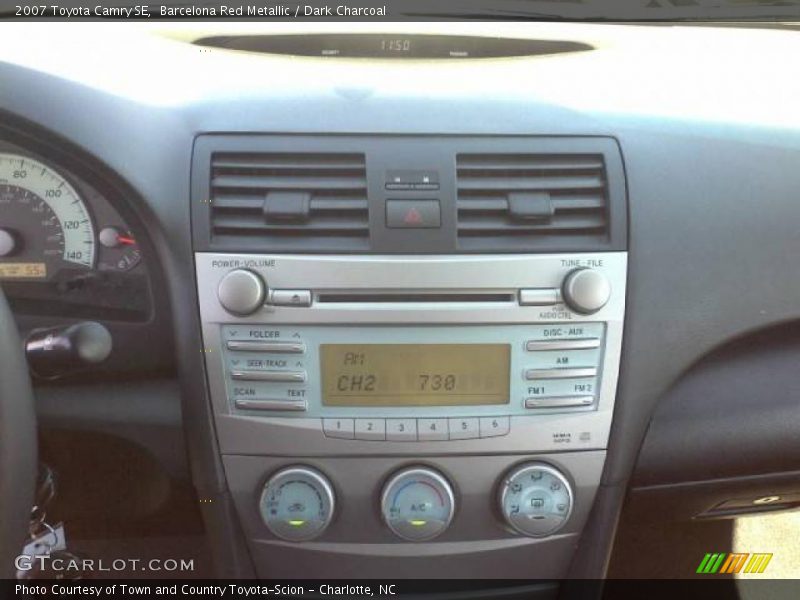 Barcelona Red Metallic / Dark Charcoal 2007 Toyota Camry SE