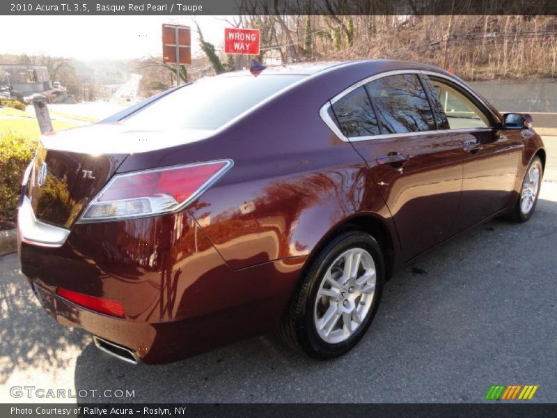 Basque Red Pearl / Taupe 2010 Acura TL 3.5