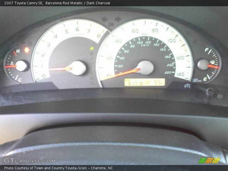 Barcelona Red Metallic / Dark Charcoal 2007 Toyota Camry SE