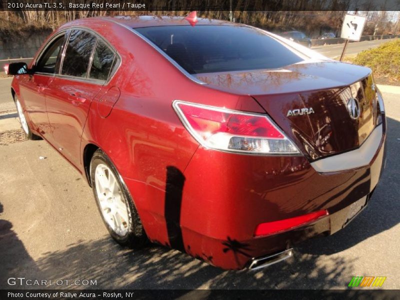 Basque Red Pearl / Taupe 2010 Acura TL 3.5