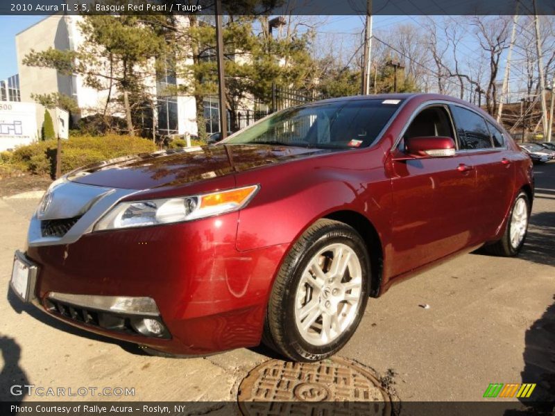Basque Red Pearl / Taupe 2010 Acura TL 3.5