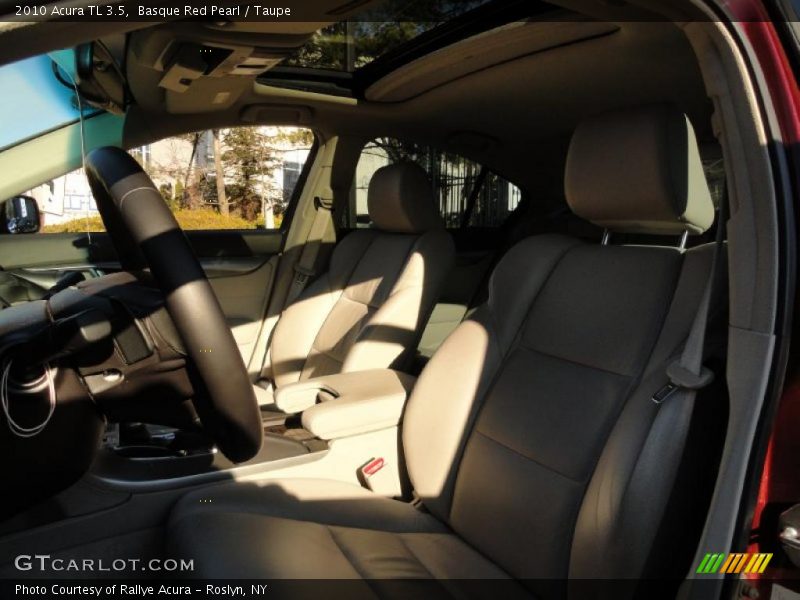 Basque Red Pearl / Taupe 2010 Acura TL 3.5