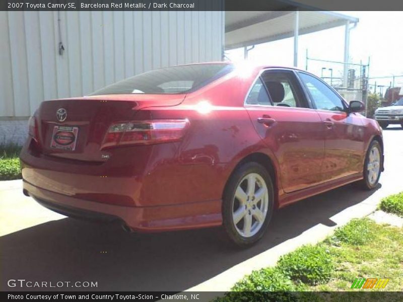 Barcelona Red Metallic / Dark Charcoal 2007 Toyota Camry SE
