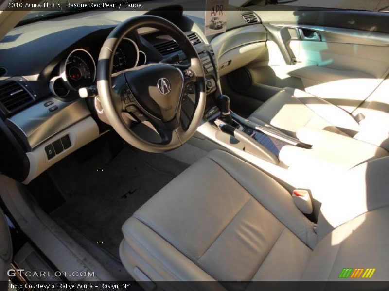 Basque Red Pearl / Taupe 2010 Acura TL 3.5
