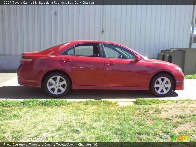 Barcelona Red Metallic / Dark Charcoal 2007 Toyota Camry SE