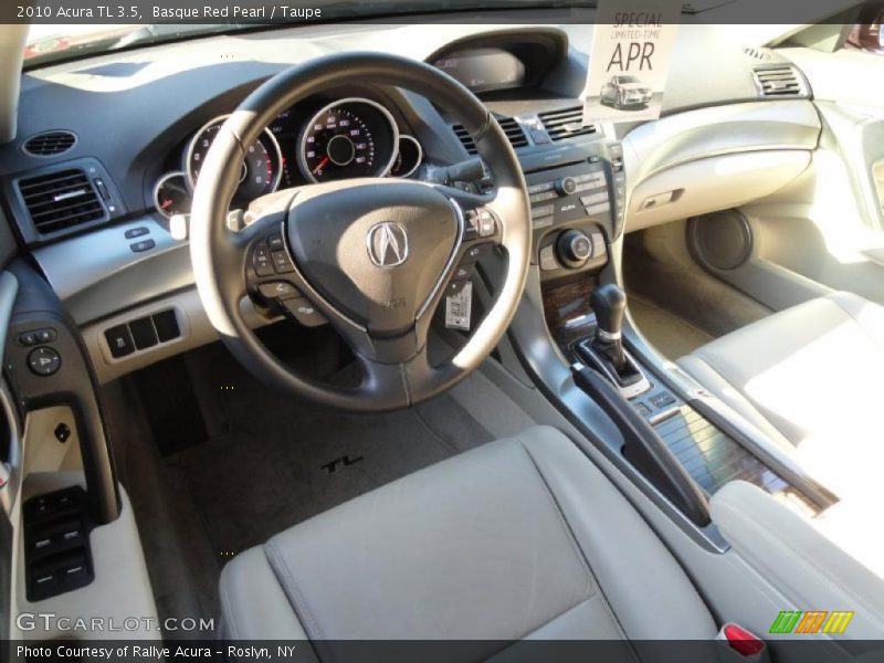 Basque Red Pearl / Taupe 2010 Acura TL 3.5