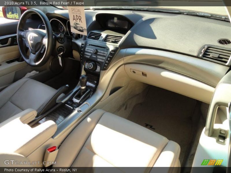 Basque Red Pearl / Taupe 2010 Acura TL 3.5