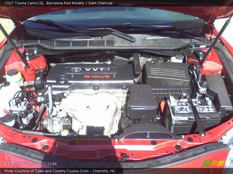 Barcelona Red Metallic / Dark Charcoal 2007 Toyota Camry SE