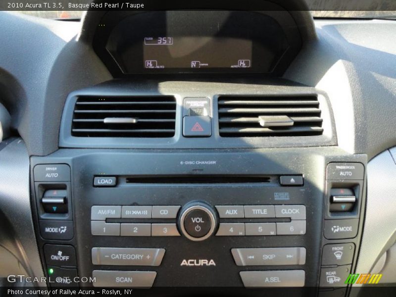 Basque Red Pearl / Taupe 2010 Acura TL 3.5