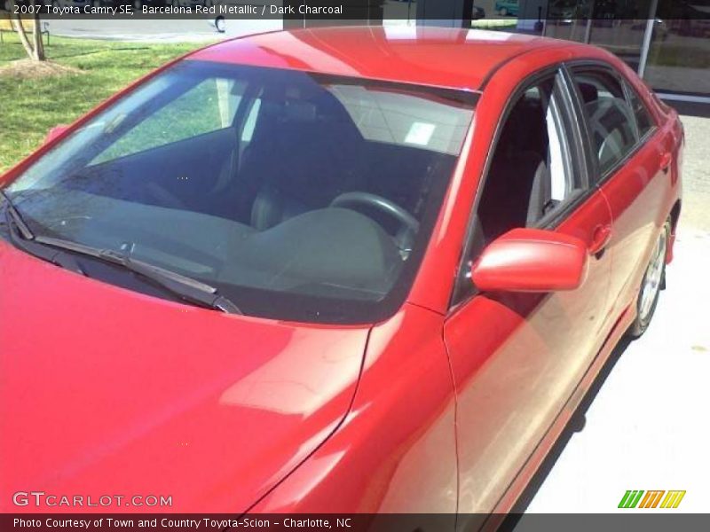 Barcelona Red Metallic / Dark Charcoal 2007 Toyota Camry SE