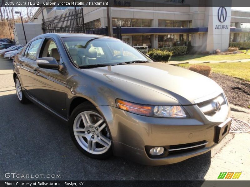 Carbon Bronze Metallic / Parchment 2008 Acura TL 3.2