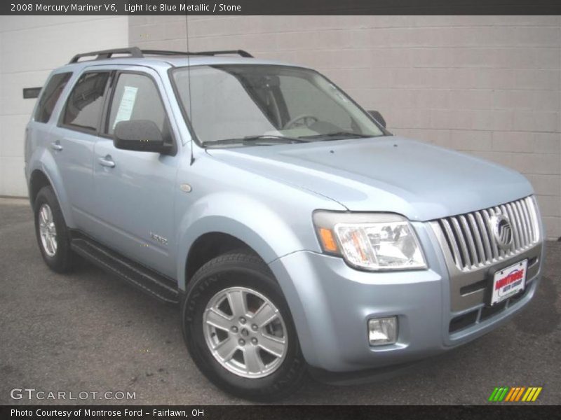 Light Ice Blue Metallic / Stone 2008 Mercury Mariner V6
