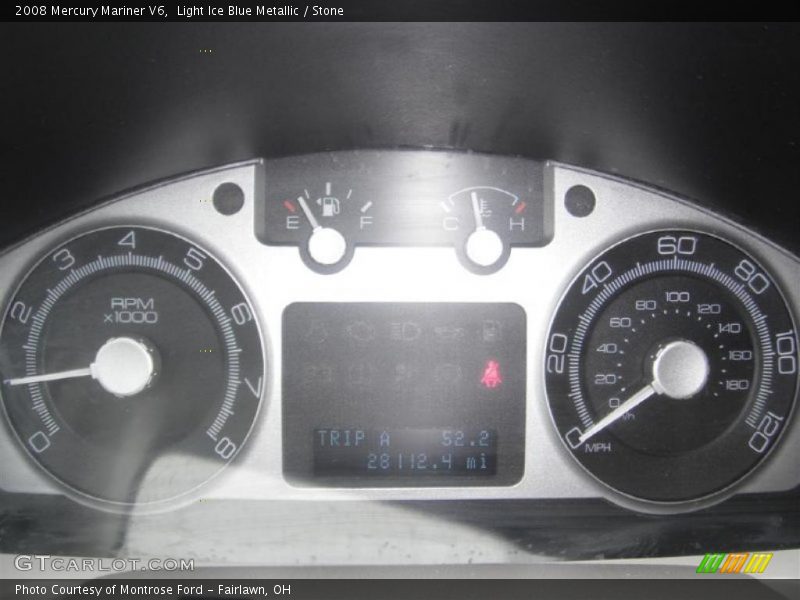 Light Ice Blue Metallic / Stone 2008 Mercury Mariner V6