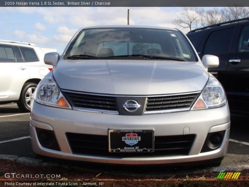 Brillant Silver / Charcoal 2009 Nissan Versa 1.8 SL Sedan